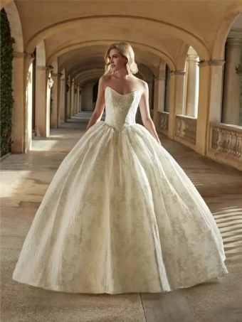 Privee by Pronovias Almondie #0 Off White/Gold thumbnail